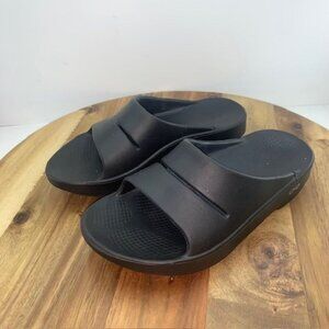 OOFOS Womens OOahh Slide Sandal Black Size 6